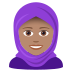 🧕🏽 woman with headscarf: medium skin tone display on JoyPixels